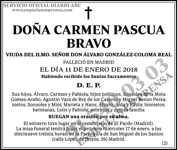 Carmen Pascua Bravo